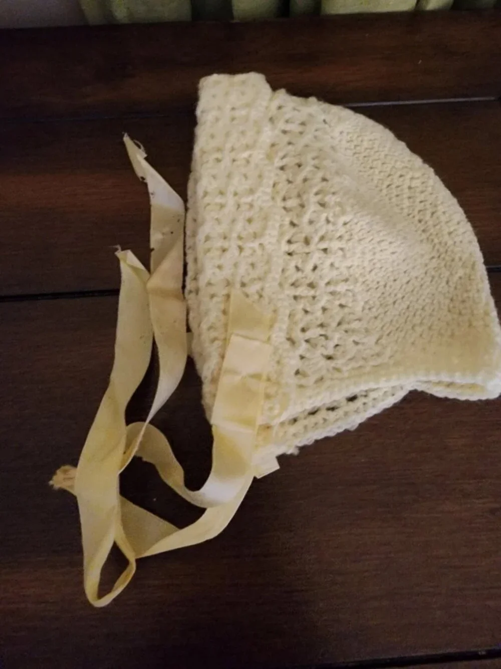 Handmade Baby's Crocheted Bonnet